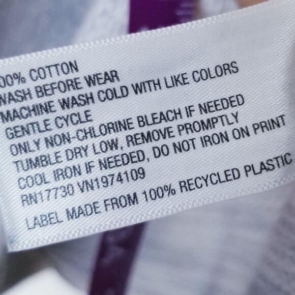 "Engage In Change" Gray 100% Cotton Cropped Sweatshirt - Universal Thread Size M - Picture 9 of 10